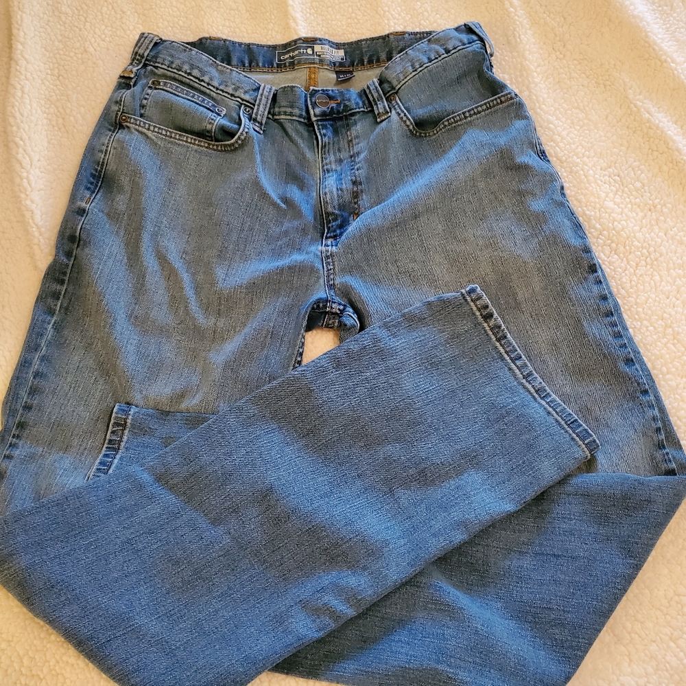 Mens Carhartt relaxed fit 34x34 jeans. In good condition - Picture 3 of 5